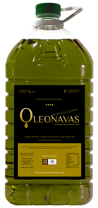 Garrafa de 5 L | Aceite de Oliva Virgen Extra | Aceites OLEONAVAS